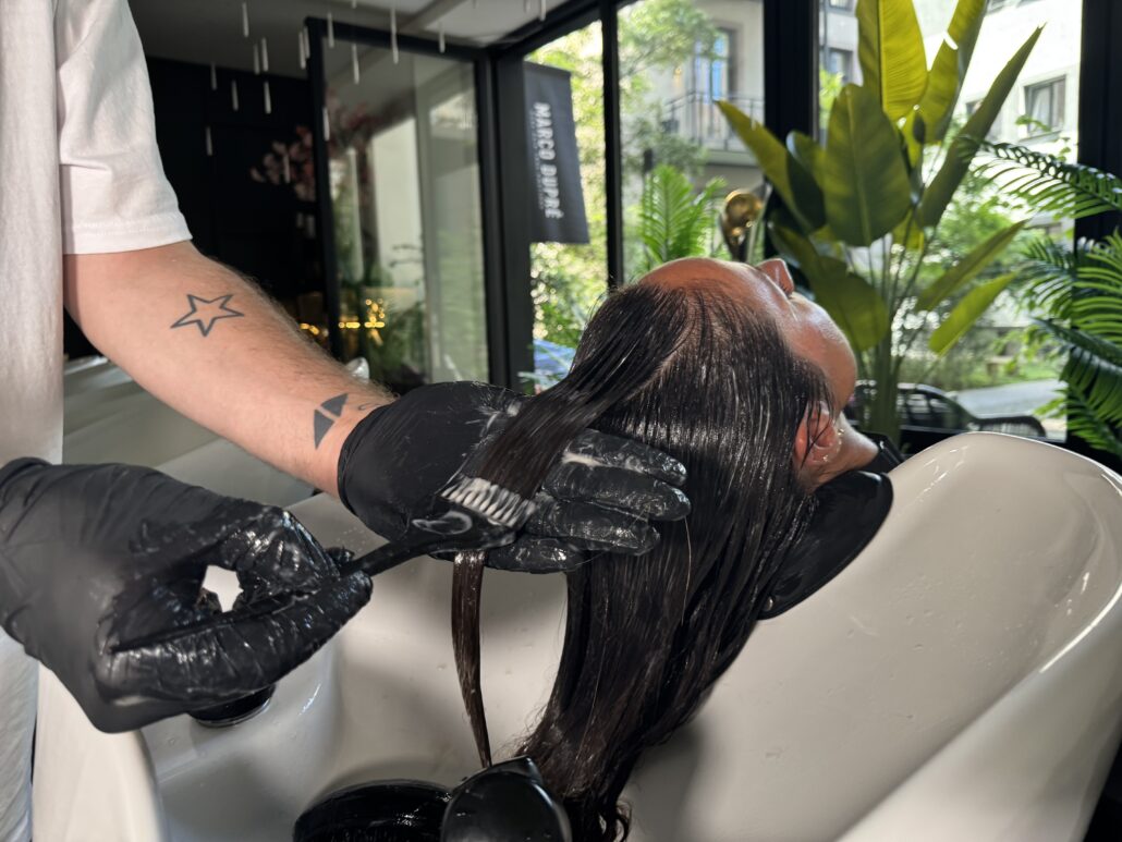 Balayage mit Strähnen in Frankfurt
